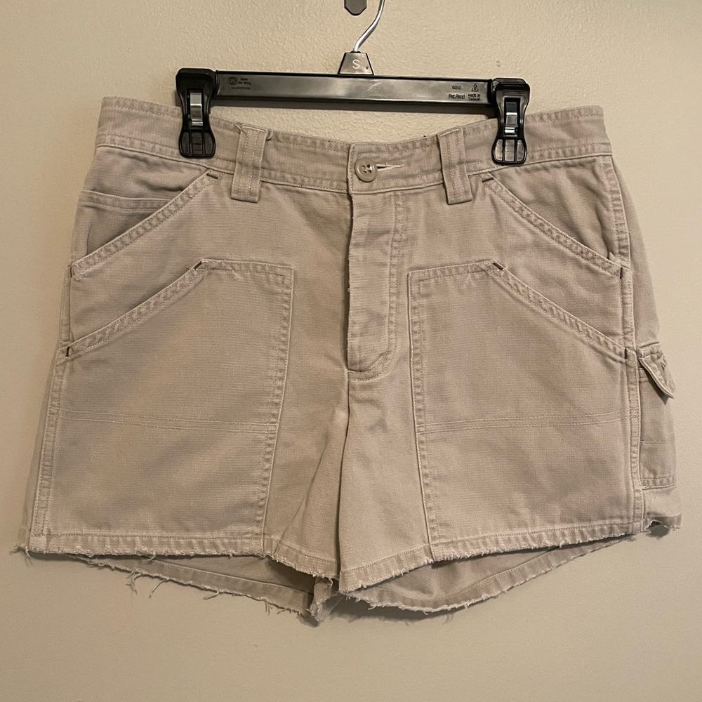 American Eagle outfitters double pocket khaki cargo shorts